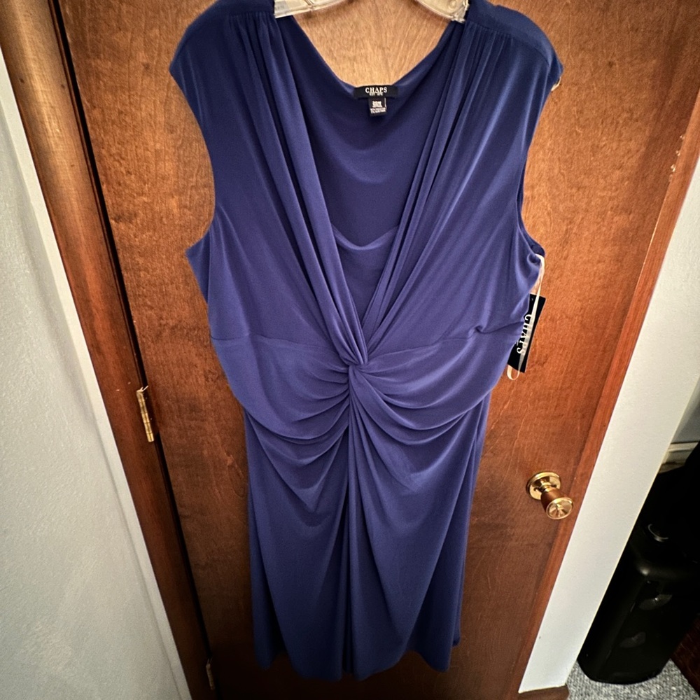 NWT Plus Size 20W Women’s Blue Dress by Chaps